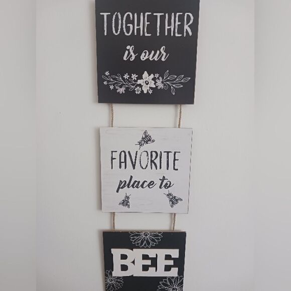 3 for 26 - Together Is Our Favorite Place To Bee Sign - Picture 1 of 5